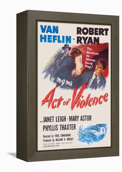 Act of Violence, Robert Ryan, Janet Leigh, Van Heflin, 1948-null-Framed Stretched Canvas