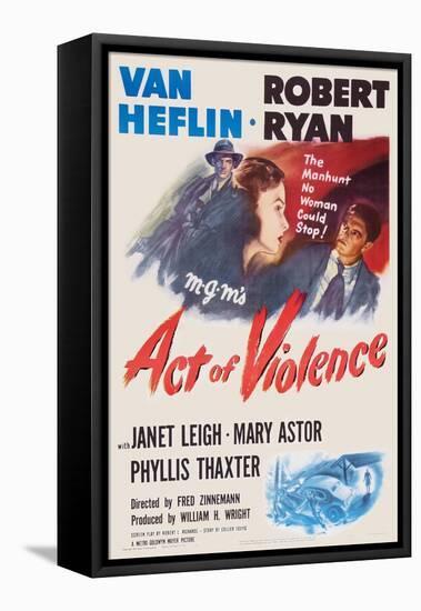 Act of Violence, Robert Ryan, Janet Leigh, Van Heflin, 1948-null-Framed Stretched Canvas