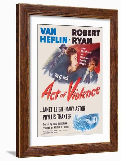 Act of Violence, Robert Ryan, Janet Leigh, Van Heflin, 1948-null-Framed Art Print