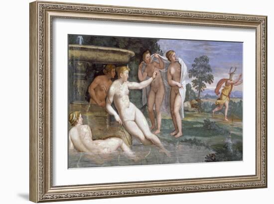 Actaeon's Punishment, Fresco-null-Framed Giclee Print