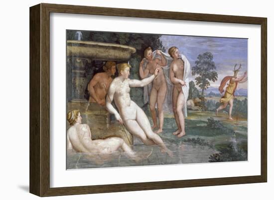 Actaeon's Punishment, Fresco-null-Framed Giclee Print
