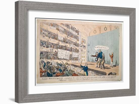 Acting Magistrates Committing Themselves-James Gillray-Framed Giclee Print