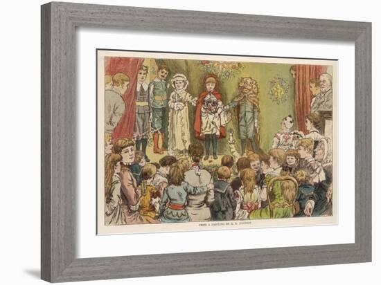 Acting Red Riding-null-Framed Art Print