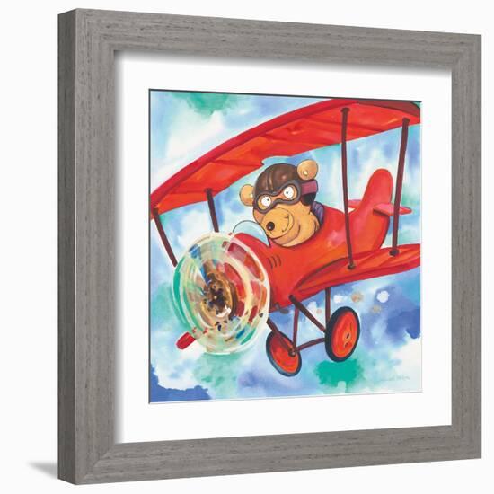 Action Bear-Scott Nelson-Framed Art Print