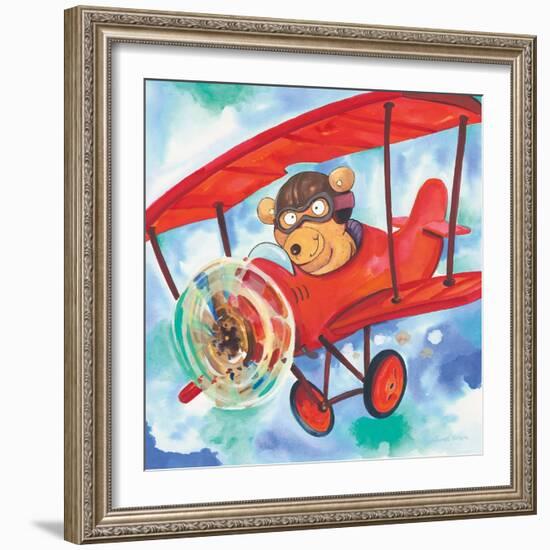 Action Bear-Scott Nelson-Framed Art Print