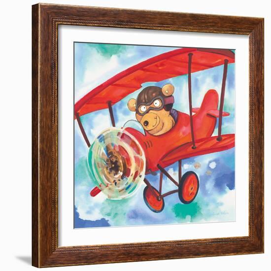 Action Bear-Scott Nelson-Framed Art Print