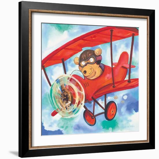 Action Bear-Scott Nelson-Framed Art Print