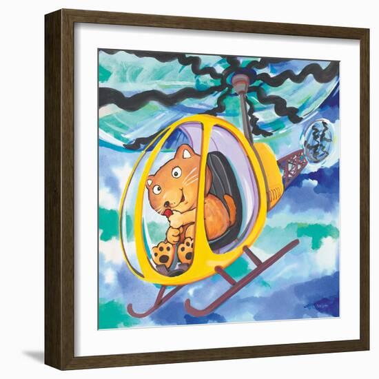 Action Cat-Scott Nelson-Framed Premium Giclee Print