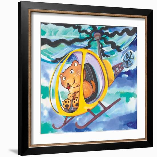 Action Cat-Scott Nelson-Framed Premium Giclee Print