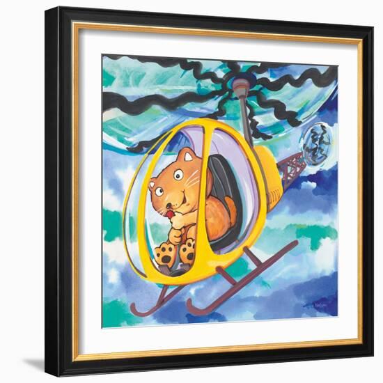 Action Cat-Scott Nelson-Framed Premium Giclee Print