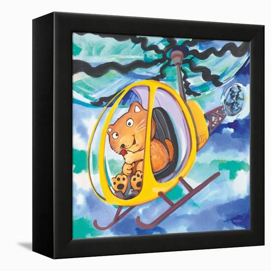 Action Cat-Scott Nelson-Framed Stretched Canvas