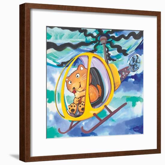 Action Cat-Scott Nelson-Framed Art Print