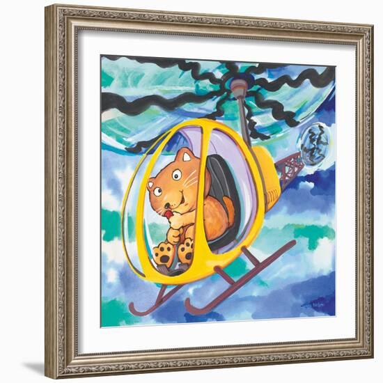 Action Cat-Scott Nelson-Framed Art Print