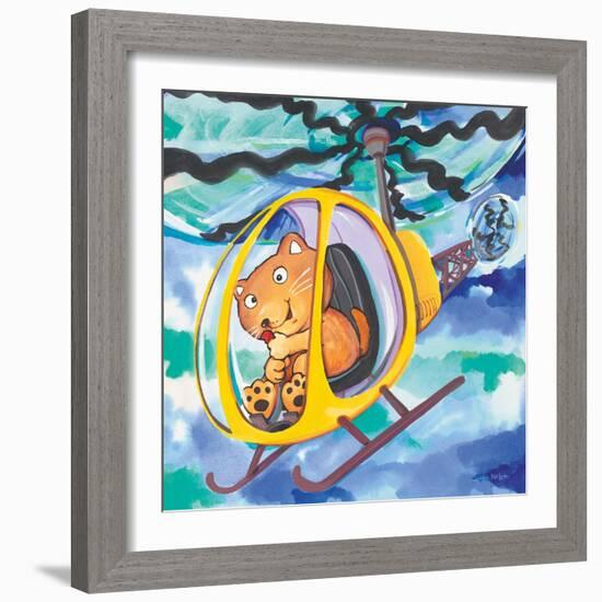 Action Cat-Scott Nelson-Framed Art Print