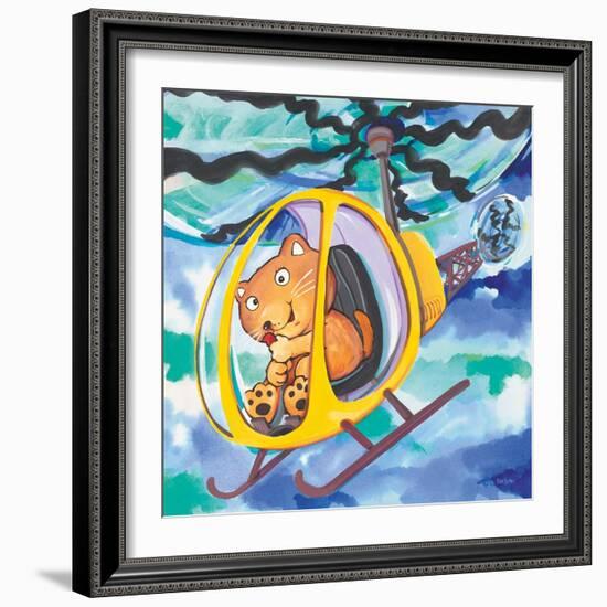 Action Cat-Scott Nelson-Framed Art Print