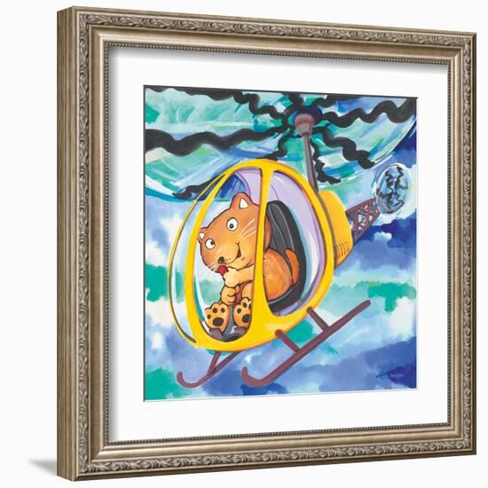 Action Cat-Scott Nelson-Framed Art Print