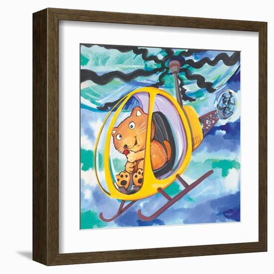 Action Cat-Scott Nelson-Framed Art Print