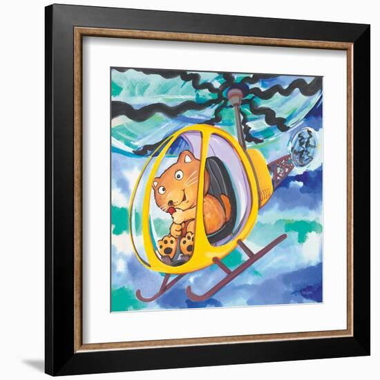 Action Cat-Scott Nelson-Framed Art Print