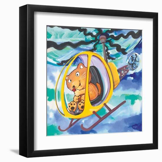 Action Cat-Scott Nelson-Framed Art Print