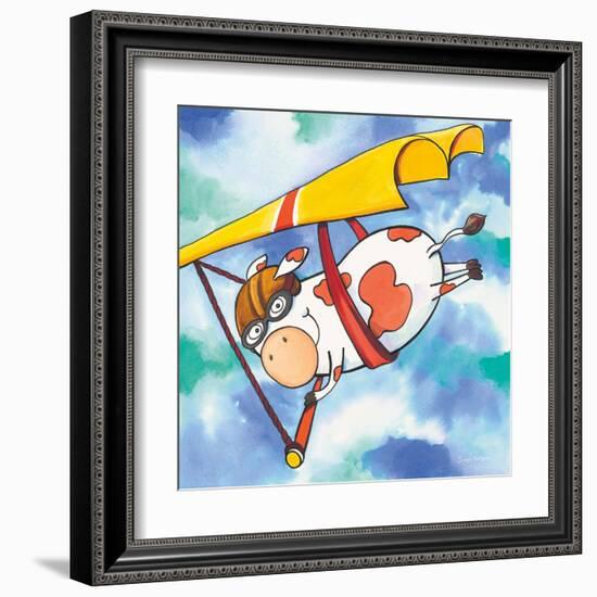 Action Cow-Scott Nelson-Framed Art Print