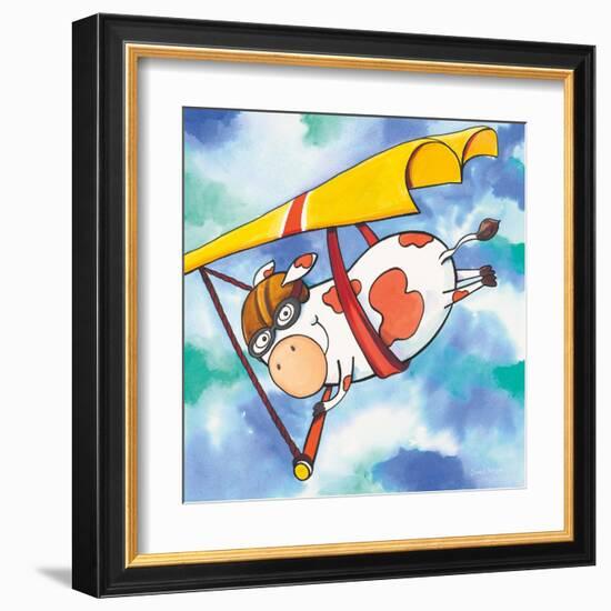 Action Cow-Scott Nelson-Framed Art Print