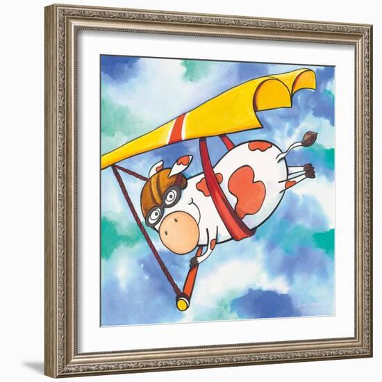 Action Cow-Scott Nelson-Framed Art Print