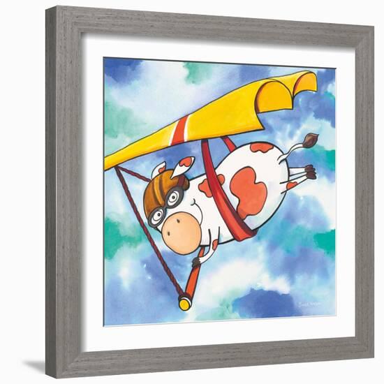 Action Cow-Scott Nelson-Framed Art Print