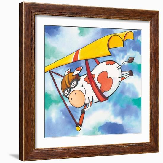 Action Cow-Scott Nelson-Framed Art Print