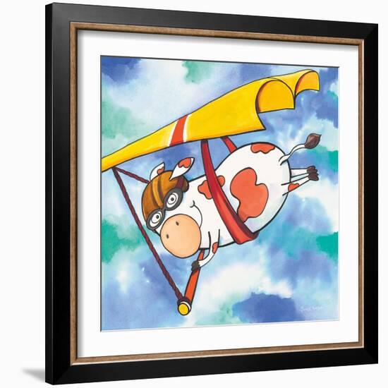 Action Cow-Scott Nelson-Framed Art Print