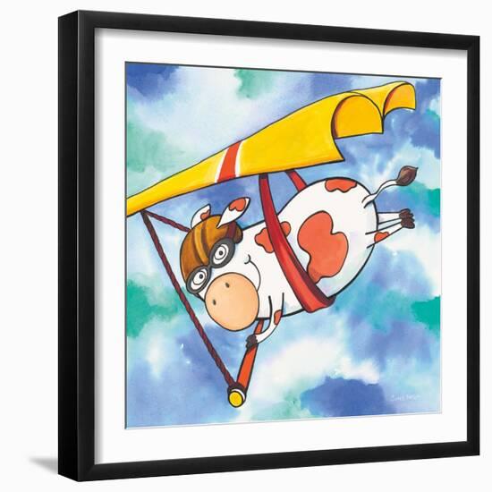 Action Cow-Scott Nelson-Framed Art Print