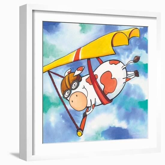 Action Cow-Scott Nelson-Framed Art Print