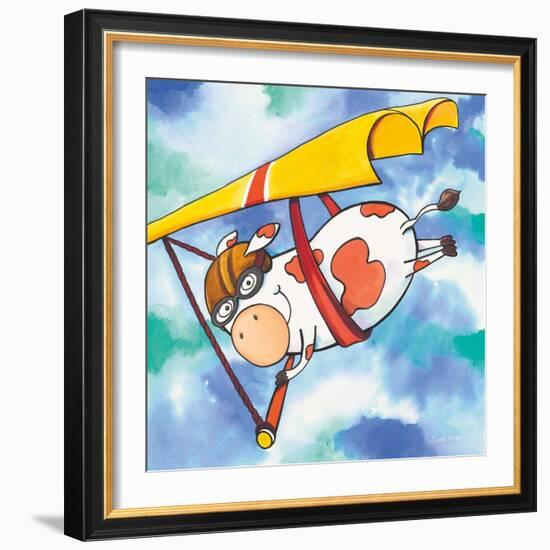 Action Cow-Scott Nelson-Framed Art Print