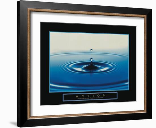 Action - Drop of Water-Unknown Unknown-Framed Photo