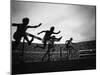 Action During the Women's 100m Hurdles at the 1952 Olympic Games in Helsinki-Mark Kauffman-Mounted Photographic Print