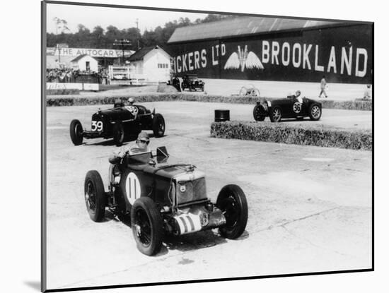 Action from the British Empire Trophy Race, Brooklands, Surrey, 1935-null-Mounted Photographic Print