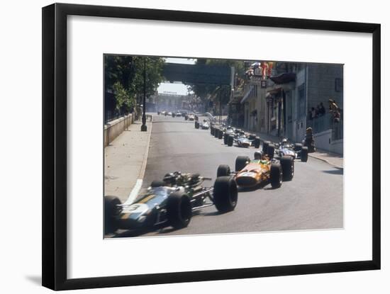 Action from the Monaco Grand Prix, 1968-null-Framed Photographic Print