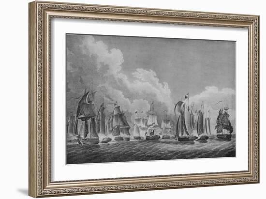 'Action on Lake Erie', c1814-Thomas Sully-Framed Giclee Print