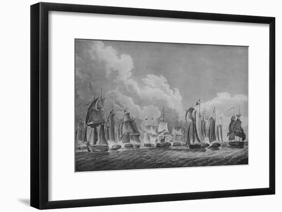 'Action on Lake Erie', c1814-Thomas Sully-Framed Giclee Print