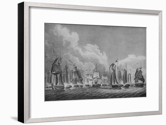 'Action on Lake Erie', c1814-Thomas Sully-Framed Giclee Print