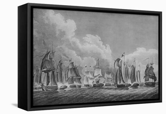 'Action on Lake Erie', c1814-Thomas Sully-Framed Premier Image Canvas