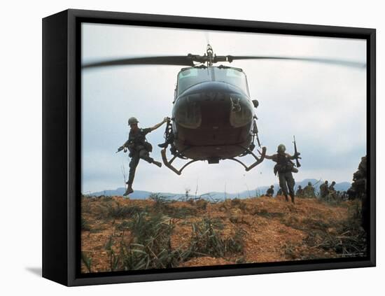 Action Operation Pegasus: American Soldiers Aiding S. Vietnamese Forces to Lift Siege of Khe Sanh-Larry Burrows-Framed Premier Image Canvas