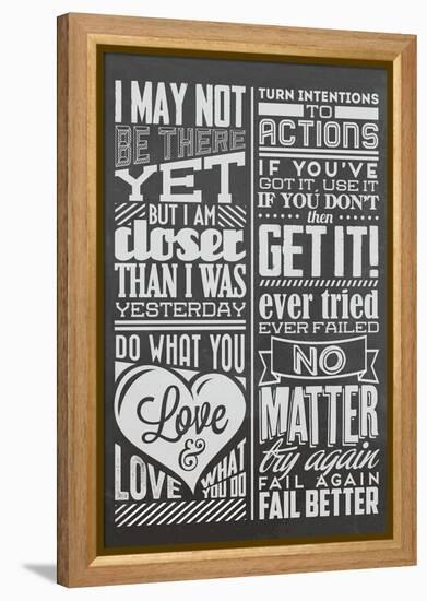 Action Set Black-Vintage Vector Studio-Framed Stretched Canvas