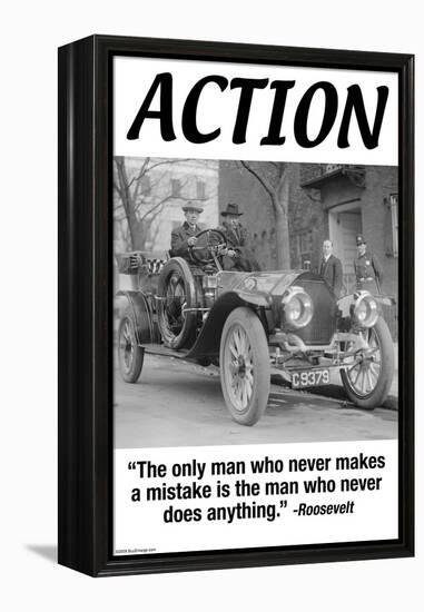 Action-Wilbur Pierce-Framed Stretched Canvas