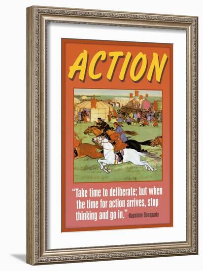 Action-null-Framed Art Print