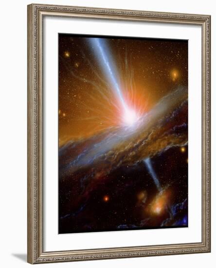 Active Galaxy M87-Julian Baum-Framed Photographic Print