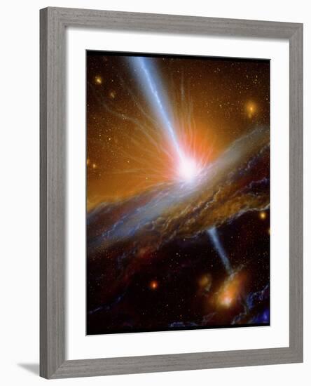 Active Galaxy M87-Julian Baum-Framed Photographic Print