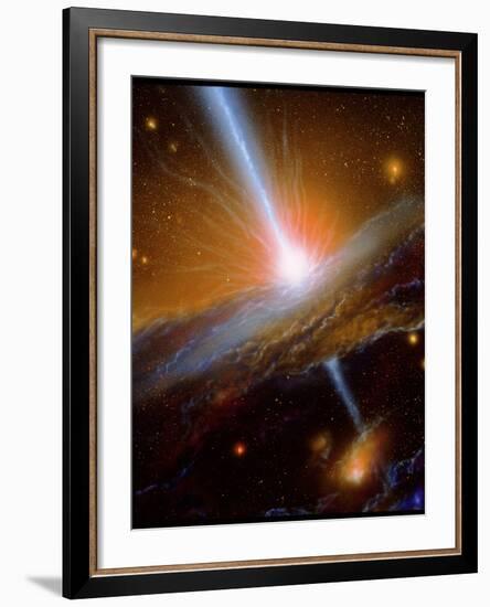 Active Galaxy M87-Julian Baum-Framed Photographic Print