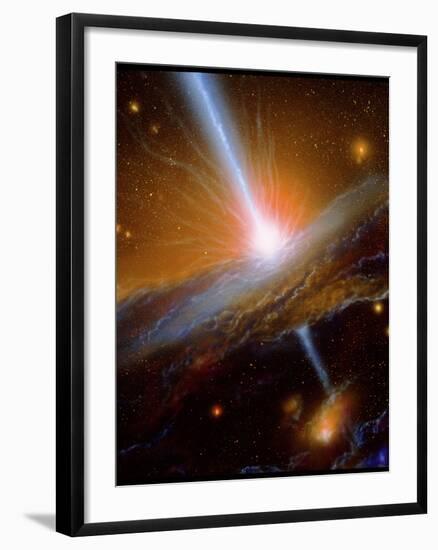 Active Galaxy M87-Julian Baum-Framed Photographic Print