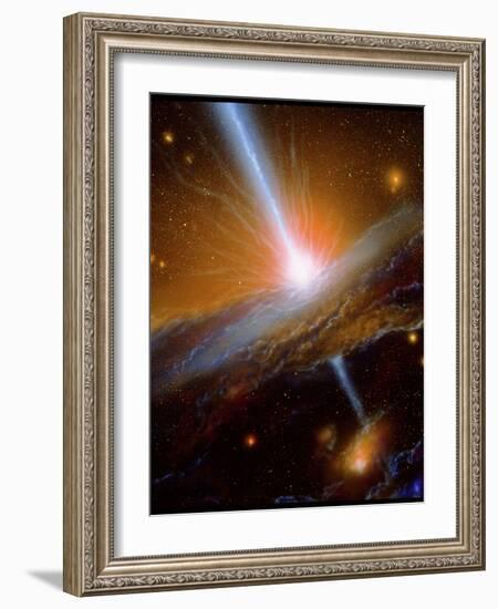 Active Galaxy M87-Julian Baum-Framed Photographic Print