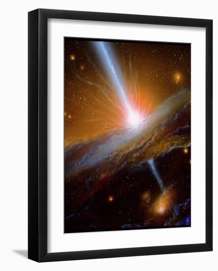 Active Galaxy M87-Julian Baum-Framed Photographic Print